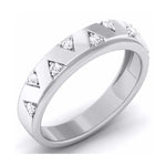 Load image into Gallery viewer, Zigzag 9 Diamond Platinum Band - Unisex  JL PT 5873
