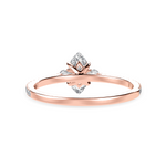 Load image into Gallery viewer, 50-Pointer Marquise Cut Solitaire Diamond Accents Shank 18K Rose Gold Ring JL AU 1246R-A   Jewelove.US
