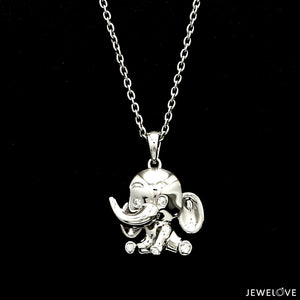 Baby Elephant Platinum Diamonds Pendant for Women JL PT P 1297