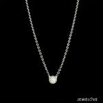 Load image into Gallery viewer, Single Diamond Pendant Platinum Chain JL PT CH 1317
