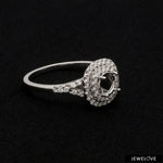 Load image into Gallery viewer, Platinum Double Halo Diamond Split Shank Mounting Ring JL PT 1268-M   Jewelove.US
