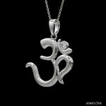 Load image into Gallery viewer, Platinum Single Diamond Om Pendant JL PT OM-7   Jewelove.US
