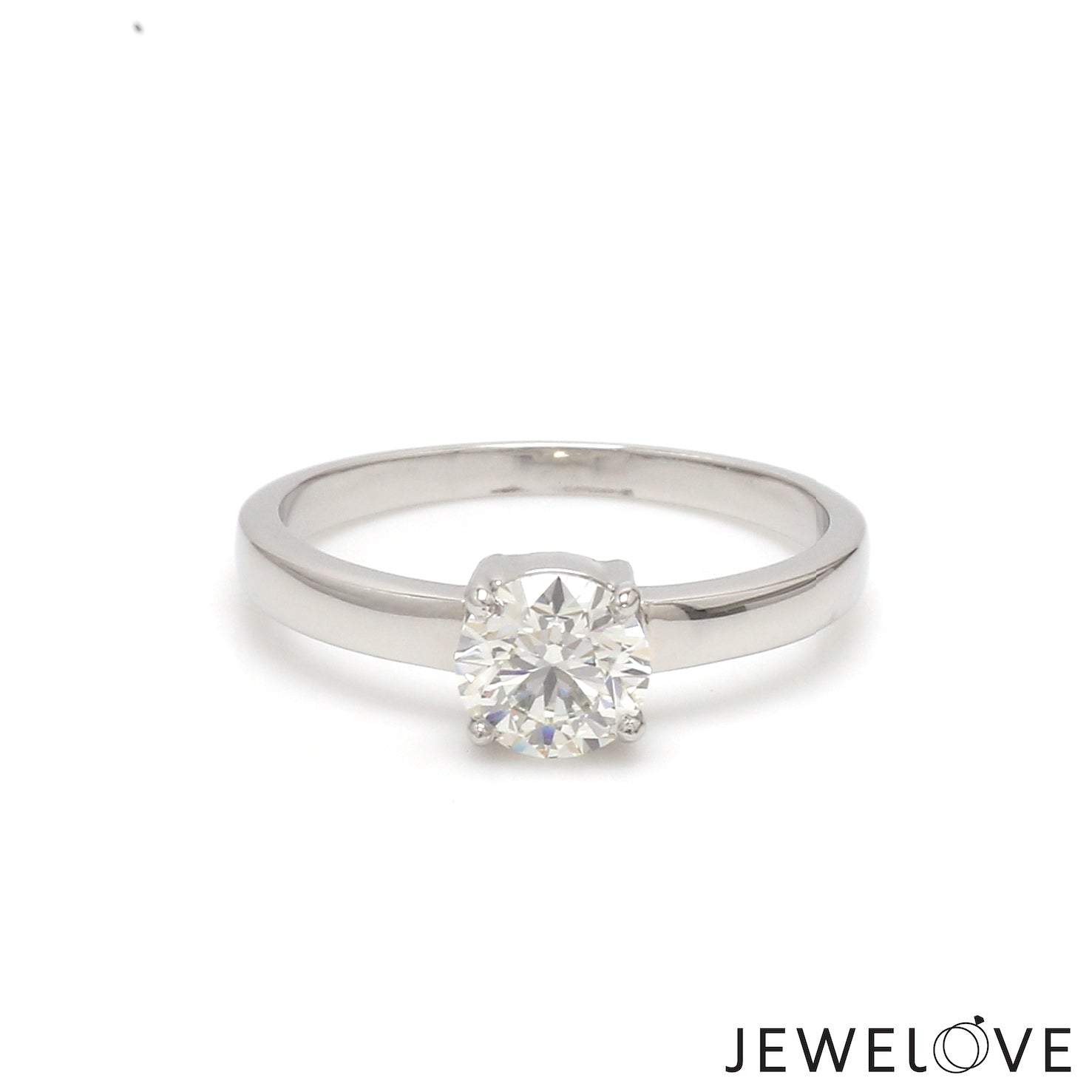 1.50-Carat Lab Grown Solitaire Platinum Engagement Ring JL PT LG G 1269-C