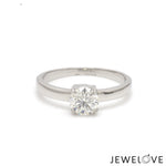 Load image into Gallery viewer, 1.50-Carat Lab Grown Solitaire Platinum Engagement Ring JL PT LG G 1269-C
