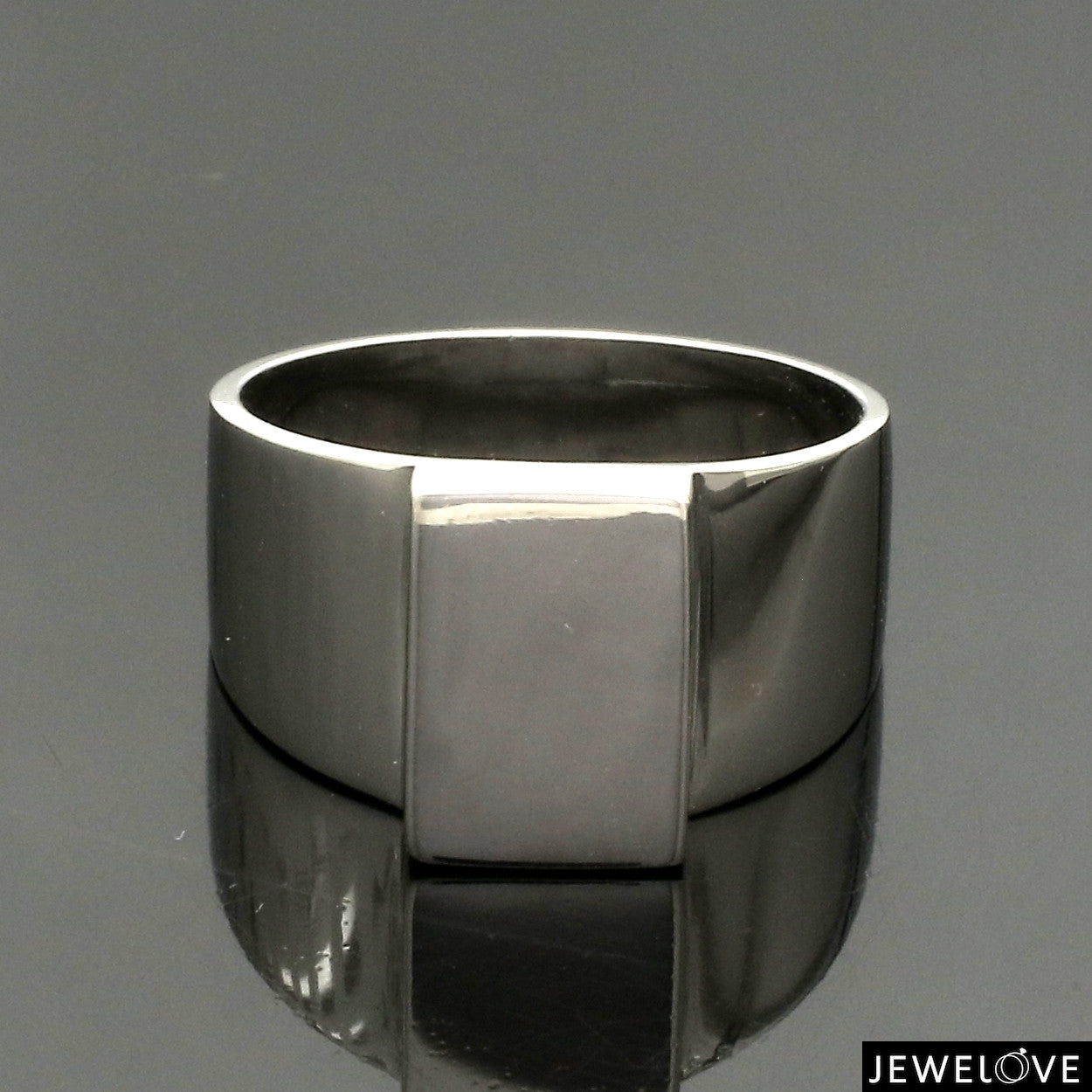 Plain Platinum Ring for Men JL PT 1387