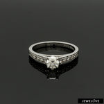 Load image into Gallery viewer, 70-Pointer Solitaire Diamond Shank Platinum Ring JL PT 1324-B   Jewelove.US
