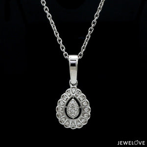 Platinum with Diamond Pendant Set for Women JL PT P 2448