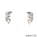 Load image into Gallery viewer, Platinum Dolphin Earrings JL PT E 305   Jewelove.US
