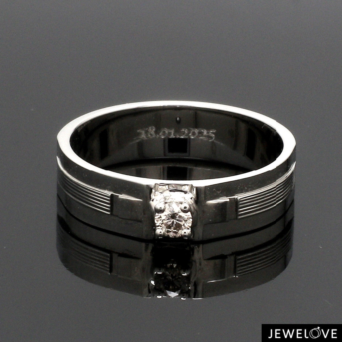 Designer Platinum Couple Rings with Diamonds JL PT 920