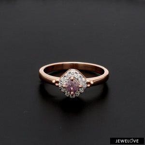 18K Rose Gold Ring with Pink Diamond for Women JL AU 100   Jewelove.US