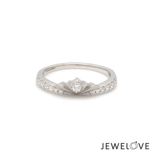 Platinum Diamond Couple Ring JL PT 1364