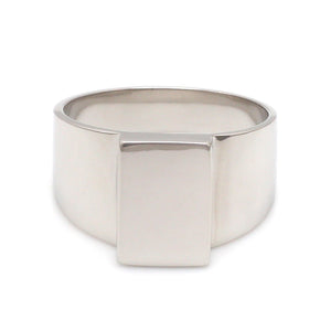 Plain Platinum Ring for Men JL PT 1387