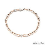 Load image into Gallery viewer, 5.25mm Platinum &amp; Rose Gold Bracelet for Men JL PTB 1278
