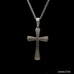 Load image into Gallery viewer, Plain Platinum Cross Pendant with Matte Finish JL PT P 243-A   Jewelove
