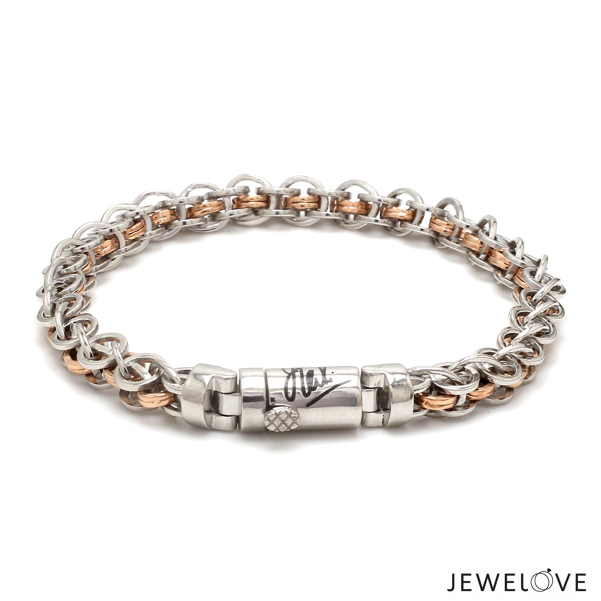 Men of Platinum | Rose Gold with Bracelet for Men JL PTB MSD 104