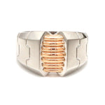 Load image into Gallery viewer, Men of Platinum | Heavy Platinum Rose Gold Ring for Leaders JL PT 685R
