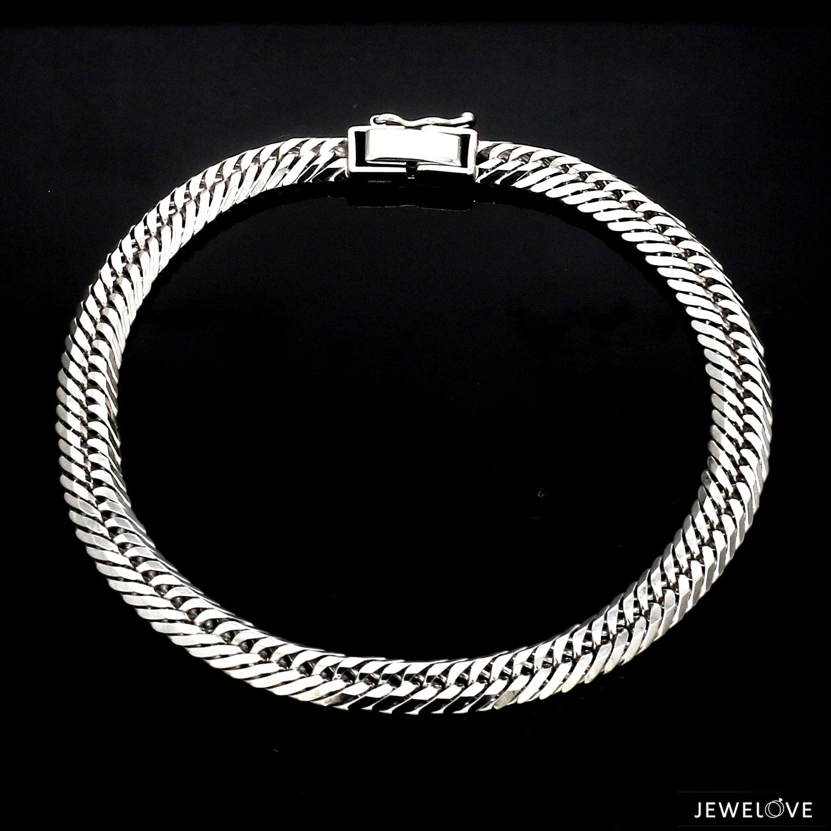 6mm Japanese Platinum Cuban Bracelet for Men JL PTB 1176-A