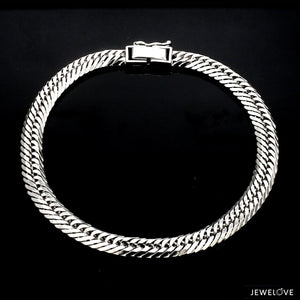 6mm Japanese Platinum Cuban Bracelet for Men JL PTB 1176-A