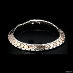 Load image into Gallery viewer, Men of Platinum | 8.5mm Platinum &amp; Rose Gold Bracelet for Men JL PTB 1282
