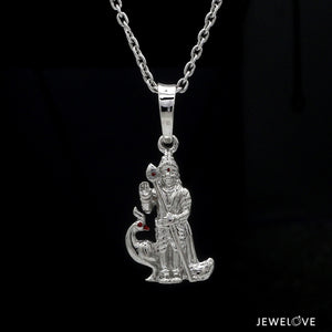 Plain Platinum Murugan Pendant JL PT Murugan-1   Jewelove.US