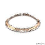 Load image into Gallery viewer, Men of Platinum | 8.5mm Platinum &amp; Rose Gold Bracelet for Men JL PTB 1282
