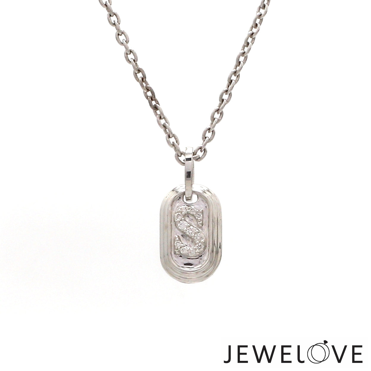 Platinum Diamond S Pendant JL PT P 349