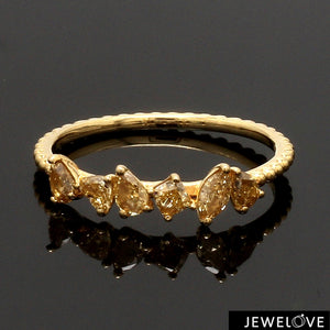 18K Yellow Gold Ring with Yellow Diamond JL AU 127