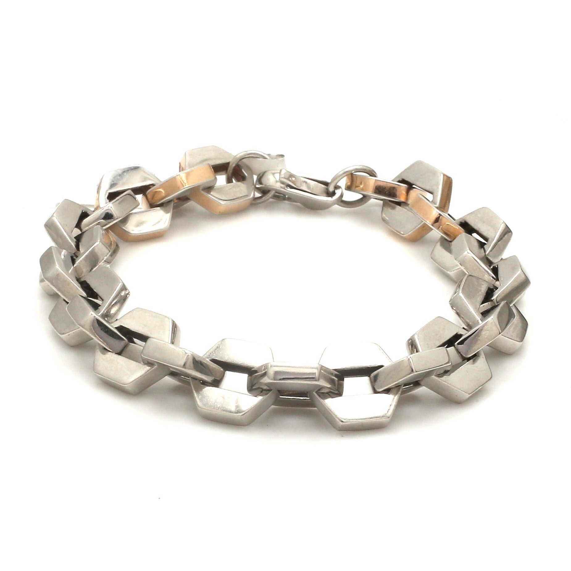 Men of Platinum | Designer Bracelet with Rose Gold for Men JL PTB 1190