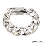 Load image into Gallery viewer, Platinum Heavy Bracelet for Men JL PTB 1183-A
