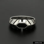 Load image into Gallery viewer, Platinum Ring with Black Enamel for Men JL PT 1310   Jewelove.US
