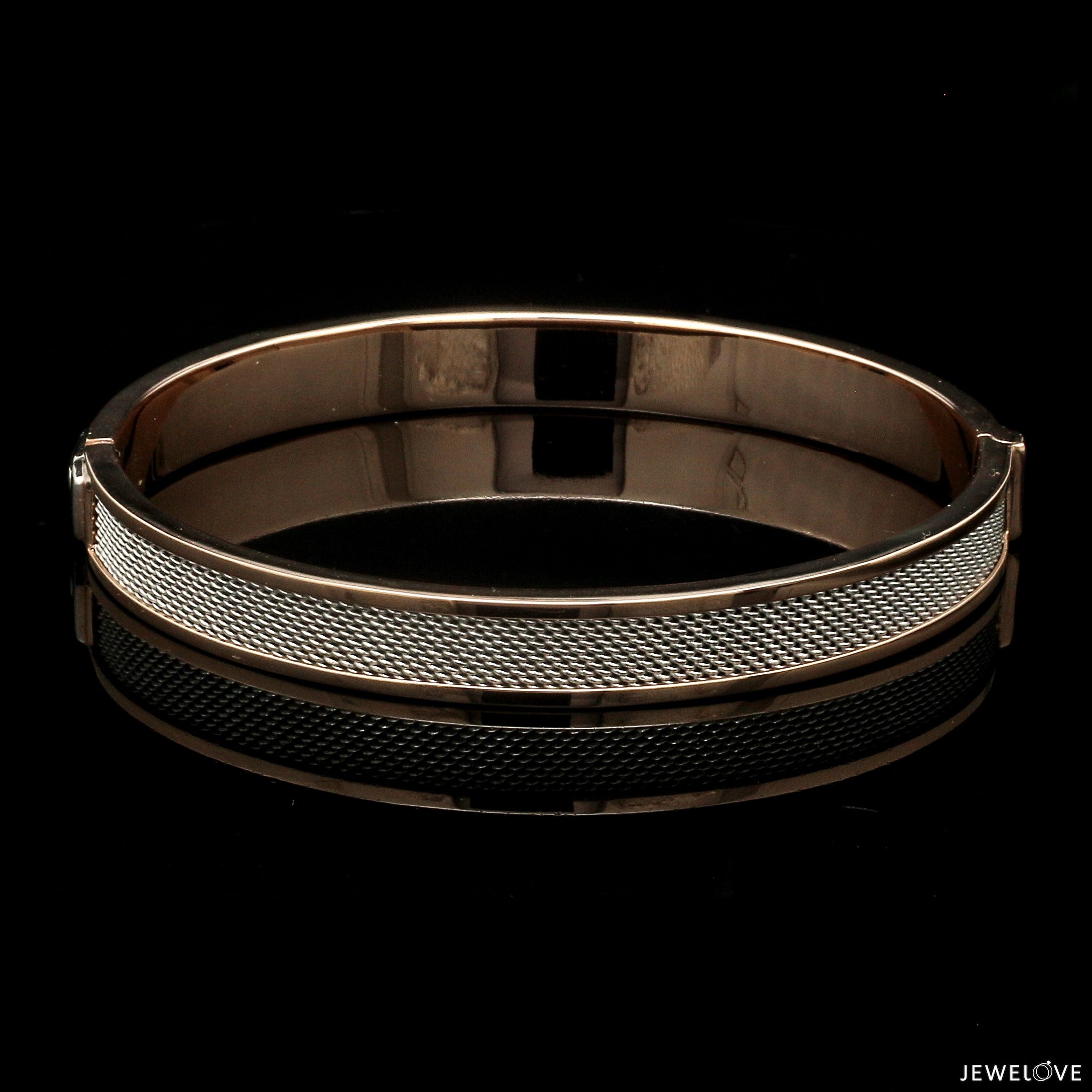 Men of Platinum | 8mm Bracelet with Rose Gold for Men JL PTB 1237