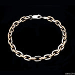 Load image into Gallery viewer, Men of Platinum| 5.75mm Platinum &amp; Rose Gold Bracelet for Men JL PTB 1281
