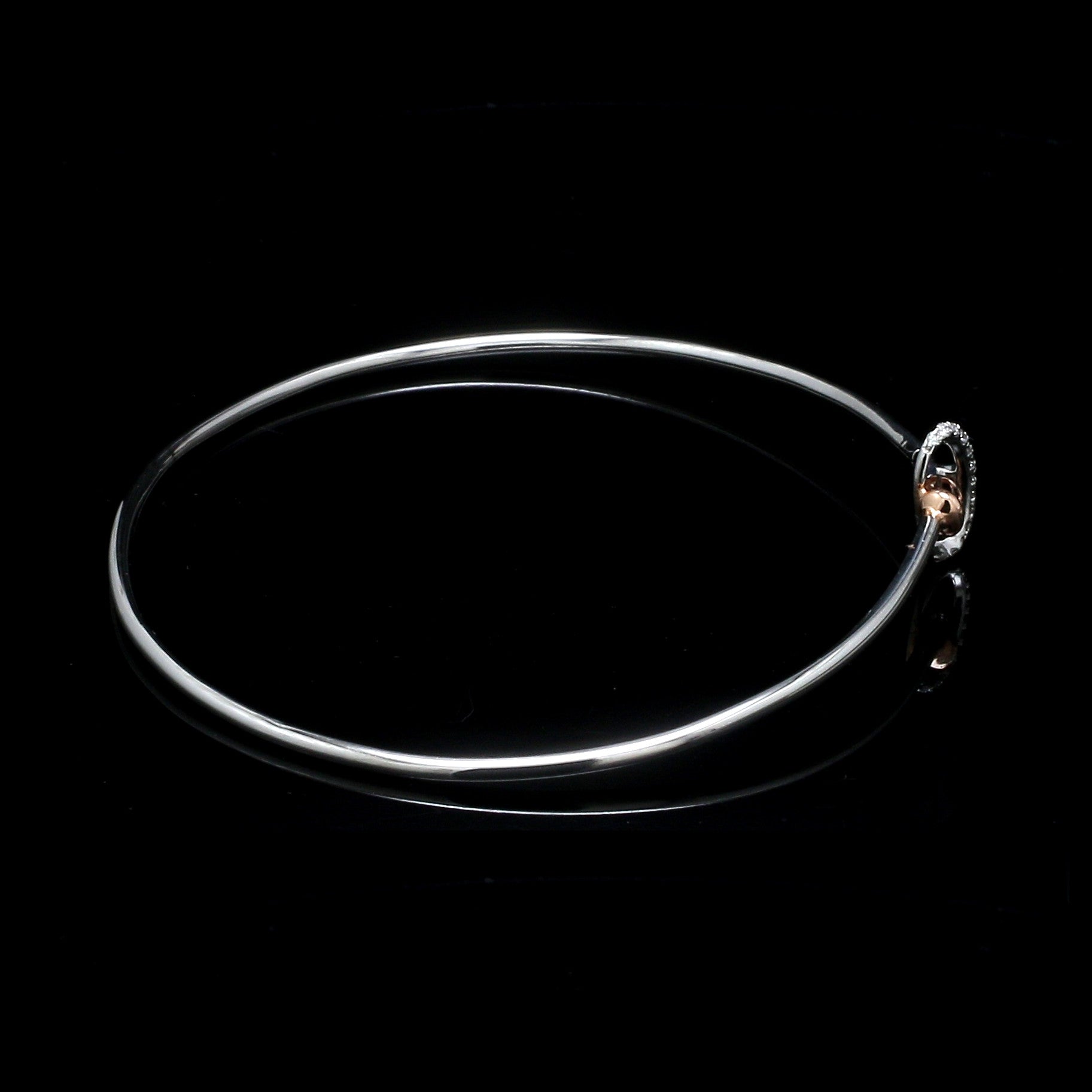 Evara Platinum Rose Gold Diamond Bracelet for Women JL PTB 1284