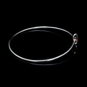 Evara Platinum Rose Gold Diamond Bracelet for Women JL PTB 1284