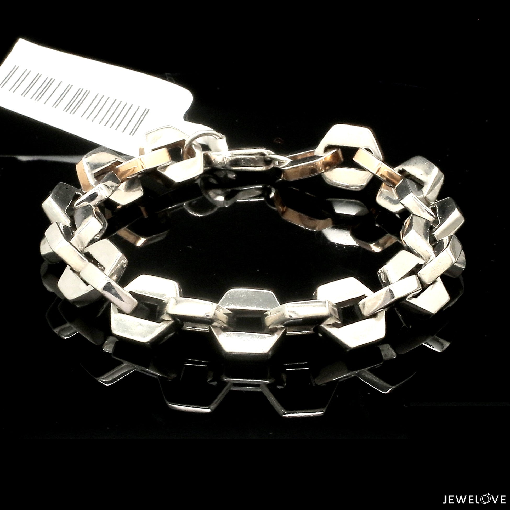 Men of Platinum | Designer Bracelet with Rose Gold for Men JL PTB 1190