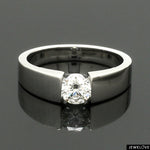 Load image into Gallery viewer, 20-Pointer Solitaire Platinum Engagement Ring JL PT 1389
