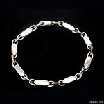 Load image into Gallery viewer, 4.75mm Platinum &amp; Rose Gold Bracelet for Men JL PTB 1279
