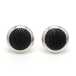 Load image into Gallery viewer, Platinum Cufflinks with Black Stone for Men JL PT C 02   Jewelove
