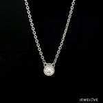 Load image into Gallery viewer, Single Diamond Pendant Platinum Chain JL PT CH 1317
