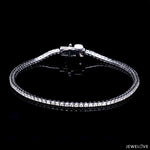 Load image into Gallery viewer, Single Line 18K Gold Tennis Bracelet with Diamonds JL AUB 1235
