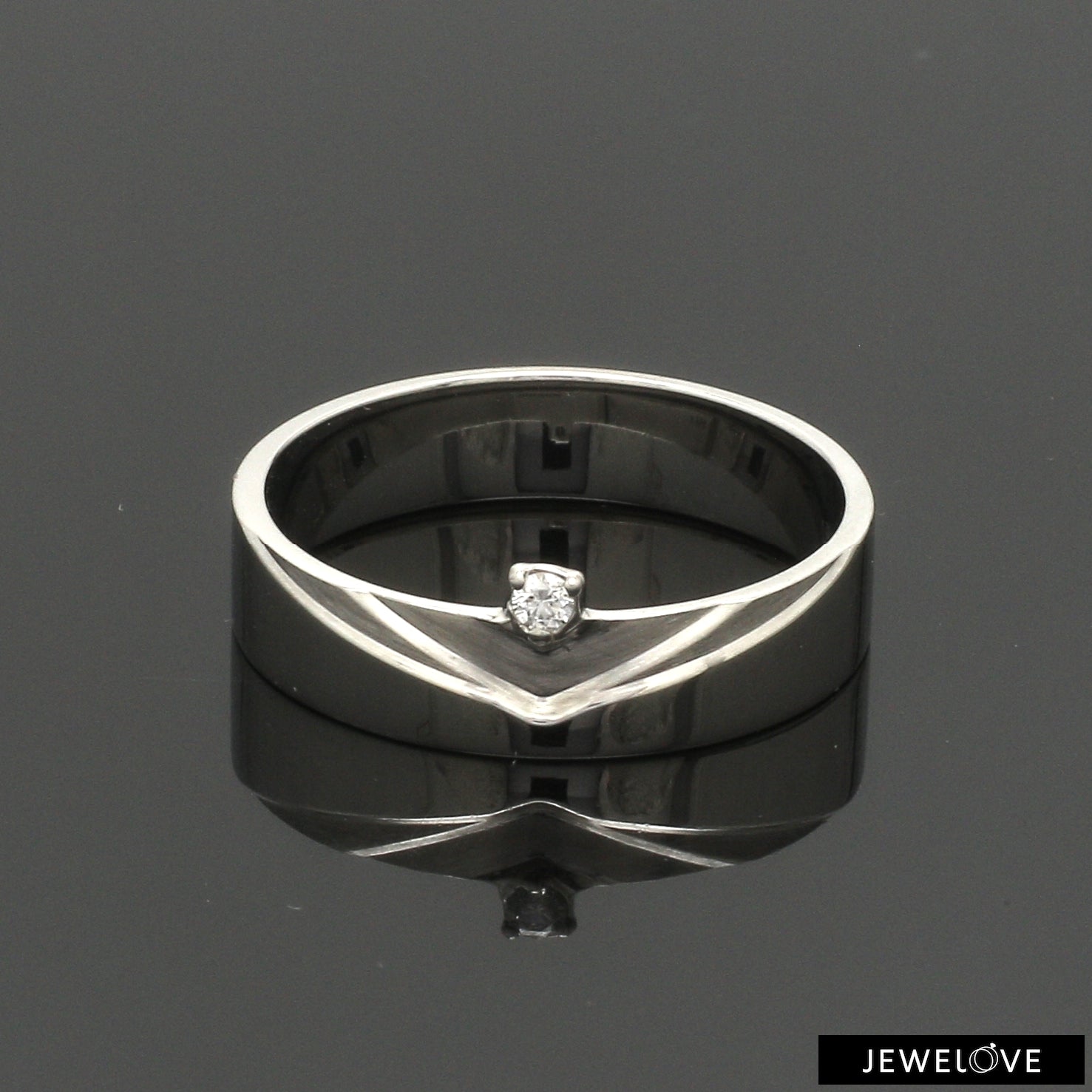 Platinum Diamond Couple Ring JL PT 1364