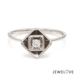 Load image into Gallery viewer, Platinum Single Diamond Ring for Women JL PT 1358
