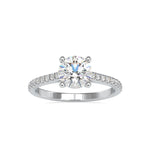 Load image into Gallery viewer, 0.30cts. Solitaire Platinum Diamond Shank Engagement Ring JL PT 0024-A   Jewelove.US
