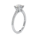 Load image into Gallery viewer, 0.30cts. Solitaire Platinum Diamond Shank Engagement Ring JL PT 0024-A   Jewelove.US
