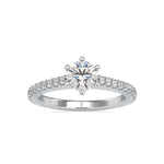 Load image into Gallery viewer, 0.30cts. Solitaire Platinum Diamond Shank Engagement Ring JL PT 0028-A   Jewelove.US
