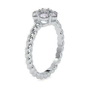 Designer Platinum Diamond Engagement Ring JL PT 0031   Jewelove.US