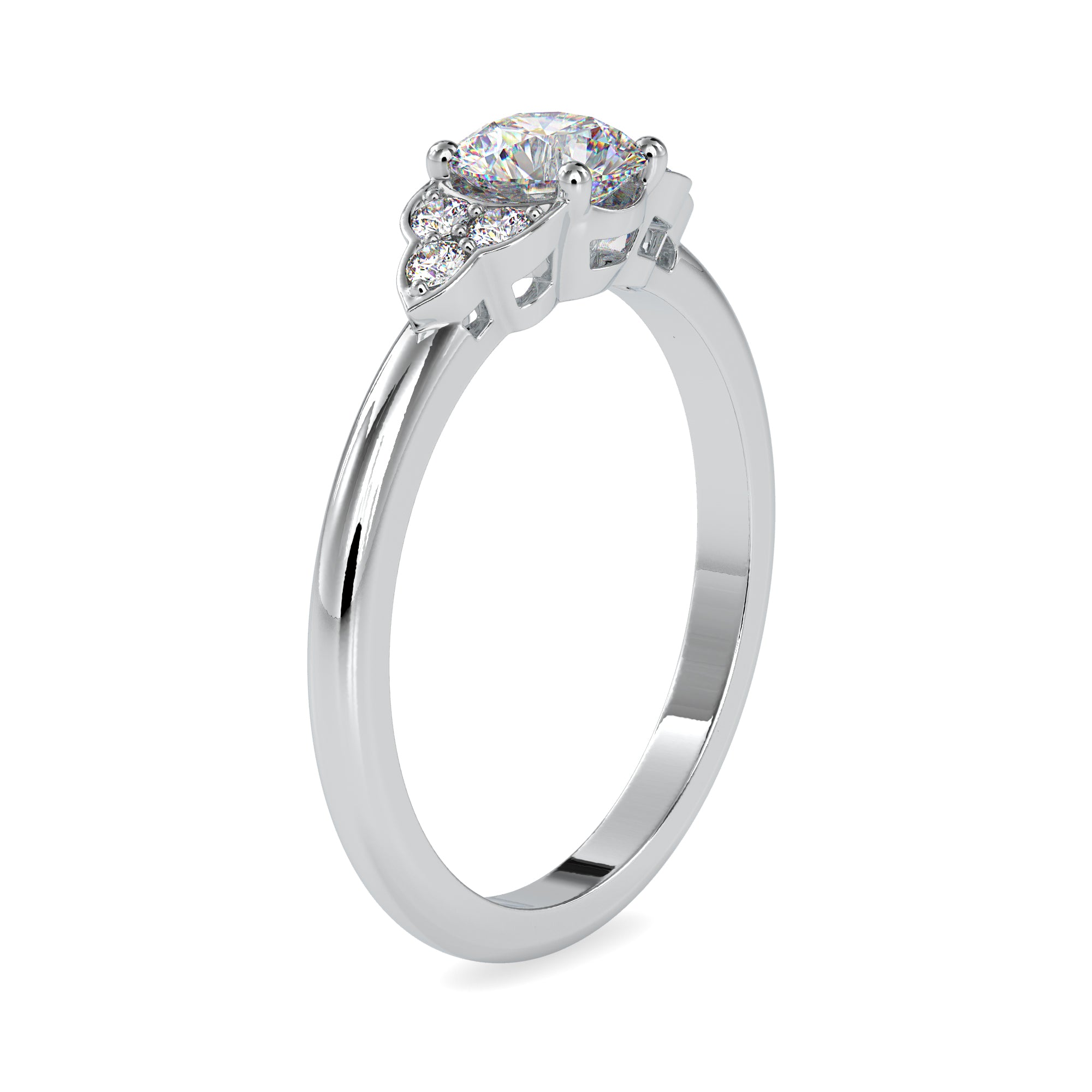 0.50cts. Solitaire Platinum Diamond Engagement Ring JL PT 0035   Jewelove.US