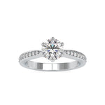 Load image into Gallery viewer, 0.30cts. Solitaire Platinum Diamond Shank Engagement Ring JL PT 0063-A   Jewelove.US
