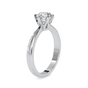 0.30cts. Solitaire 6 Prong Platinum Engagement Ring JL PT 0064-A   Jewelove.US