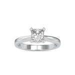 Load image into Gallery viewer, 0.30cts. Princess Cut Diamond Solitaire Platinum Engagement Ring JL PT 0065-A   Jewelove.US
